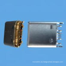 Macho C Tipo SMT Conector USB 3.1 para Ordenador, Teléfono